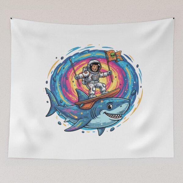 Item preview, Astro Shark Adventure designed and sold by PixelStyle Studio.