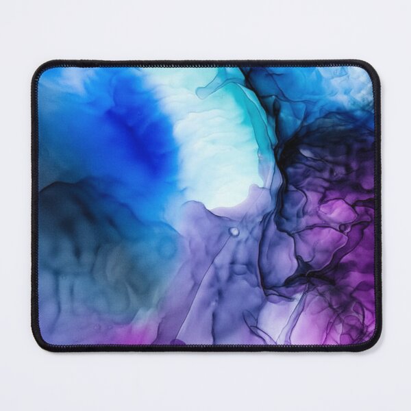 Item preview, Blue and purple Flowing Abstract Painting designed and sold by Differenceee.