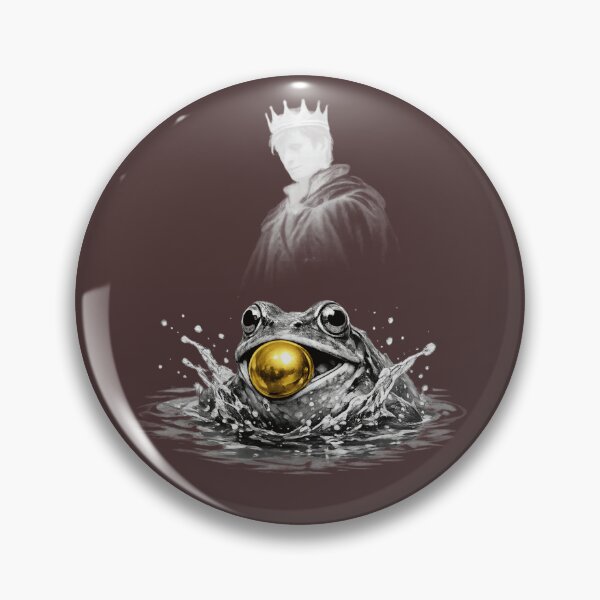 Item preview, Funny Lucky Frog with Golden Coin Splashing in Water - Symbol of Prosperity, Wealth and Good Fortune. designed and sold by LunaPrintCo.