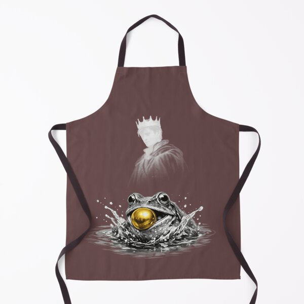 Item preview, Funny Lucky Frog with Golden Coin Splashing in Water - Symbol of Prosperity, Wealth and Good Fortune. designed and sold by LunaPrintCo.