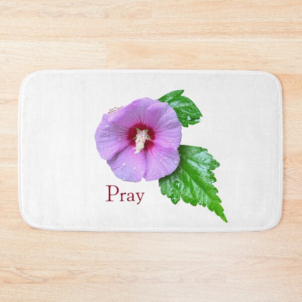 Item preview, Pray, Purple flower with leaves designed and sold by Josephine Ethereal.