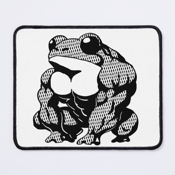 Item preview, Buff Frog Bodybuilder Linocut Style Print designed and sold by Alan Javier Cordoba Espinosa.