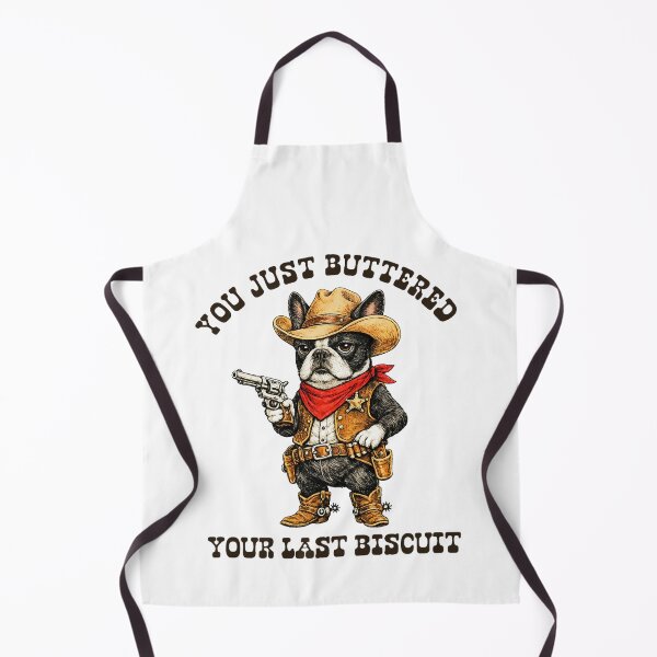 Item preview, You've Just Buttered Your Last Biscuit Funny Cowboy Dog designed and sold by Ali-printshop.