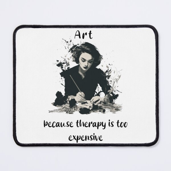 Item preview, Art Because Therapy Is Too Expensive | Dark Gothic Woman Artist T-Shirt & Gifts designed and sold by ShadowGlareArt.