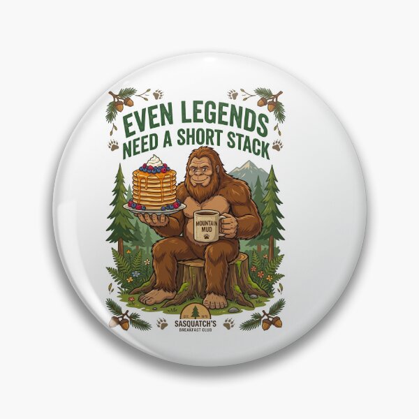 Item preview, Funny bigfoot pancakes and coffee designed and sold by TeeARTHY.