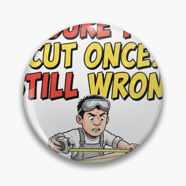 Item preview, Measure Twice Cut Once Still Wrong - DIY Funny Quote designed and sold by Petringo.