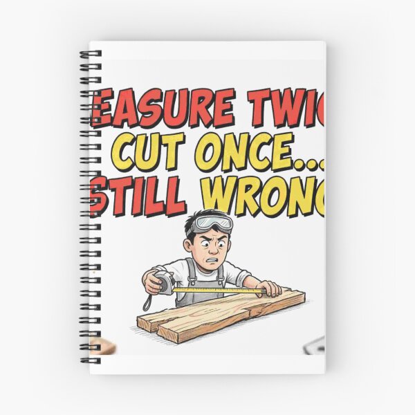 Item preview, Measure Twice Cut Once Still Wrong - DIY Funny Quote designed and sold by Petringo.