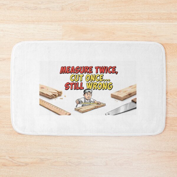Item preview, Measure Twice Cut Once Still Wrong - DIY Funny Quote designed and sold by Petringo.