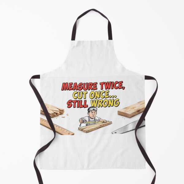 Item preview, Measure Twice Cut Once Still Wrong - DIY Funny Quote designed and sold by Petringo.