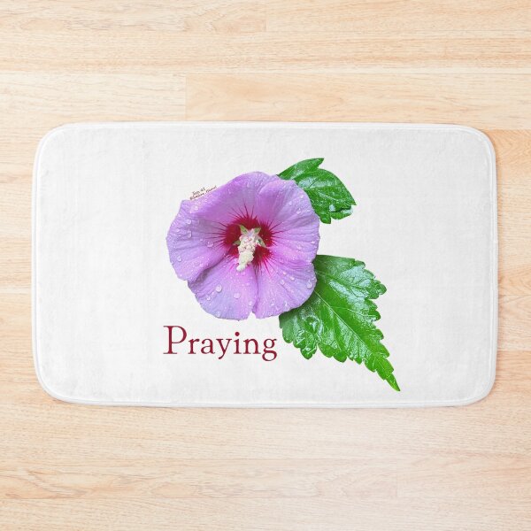 Item preview, Praying, Purple flower with leaves designed and sold by Josephine Ethereal.