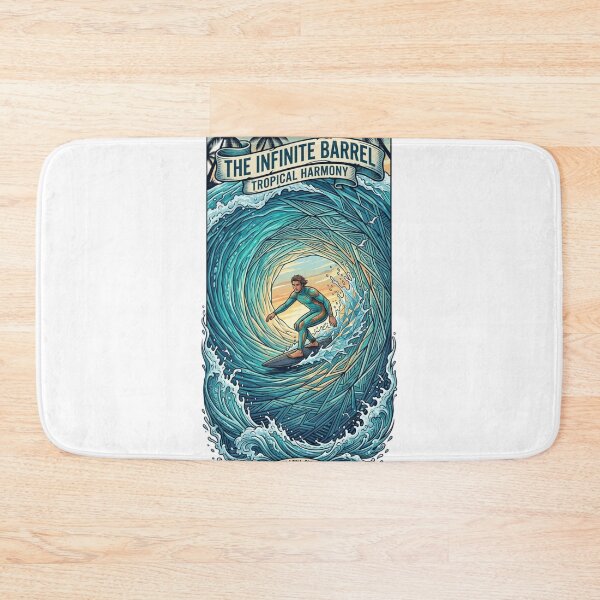 Item preview, The Infinite Barrel Tropical Surf Art designed and sold by VØRX.