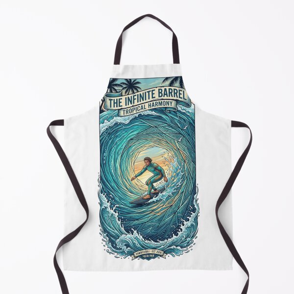Item preview, The Infinite Barrel Tropical Surf Art designed and sold by VØRX.