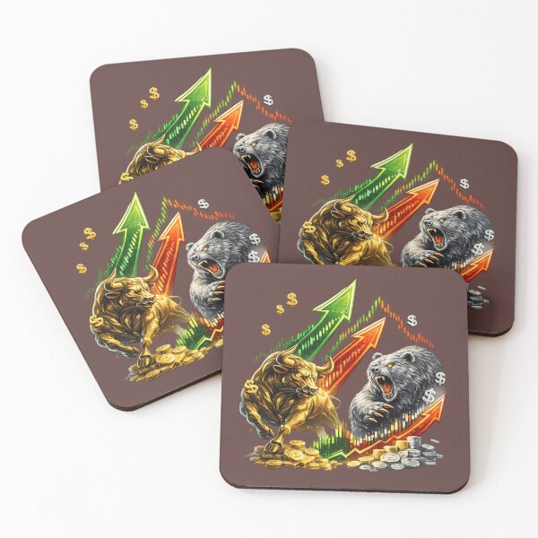 Item preview, Bull vs Bear Market Trading Design Stock Market Investor Finance Art. designed and sold by LunaPrintCo.