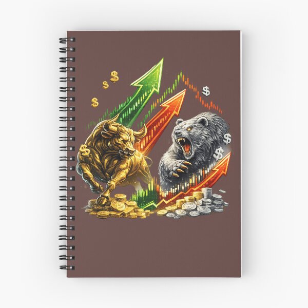 Item preview, Bull vs Bear Market Trading Design Stock Market Investor Finance Art. designed and sold by LunaPrintCo.