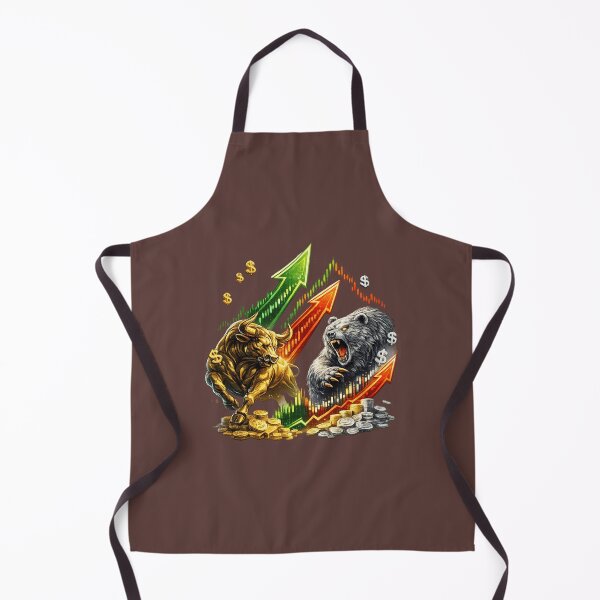 Item preview, Bull vs Bear Market Trading Design Stock Market Investor Finance Art. designed and sold by LunaPrintCo.