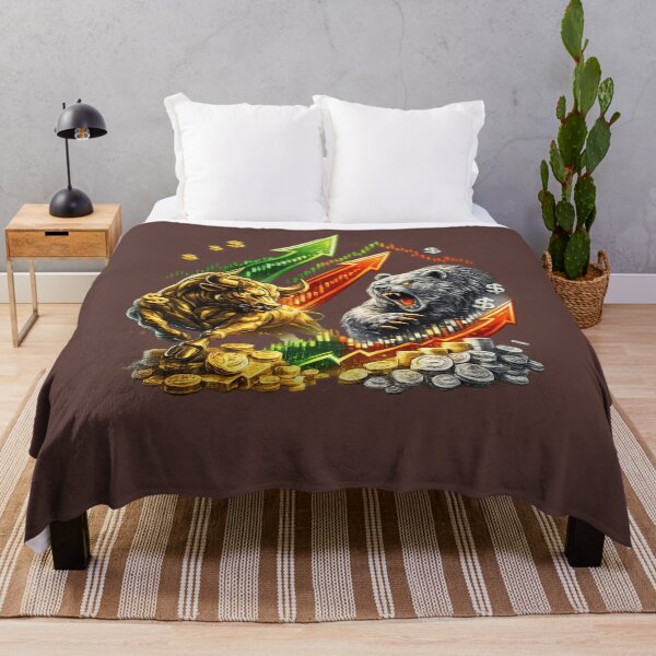Item preview, Bull vs Bear Market Trading Design Stock Market Investor Finance Art. designed and sold by LunaPrintCo.