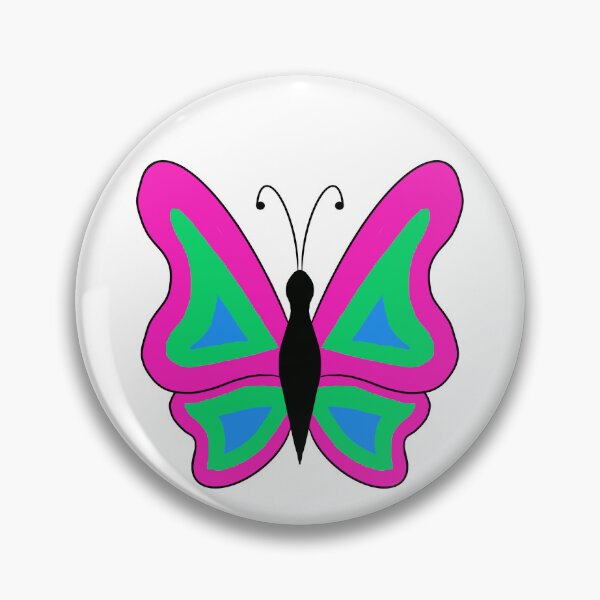 Item preview, Polysexual Pride butterflies designed and sold by Celeste Bocchicchio-Chaudhri.