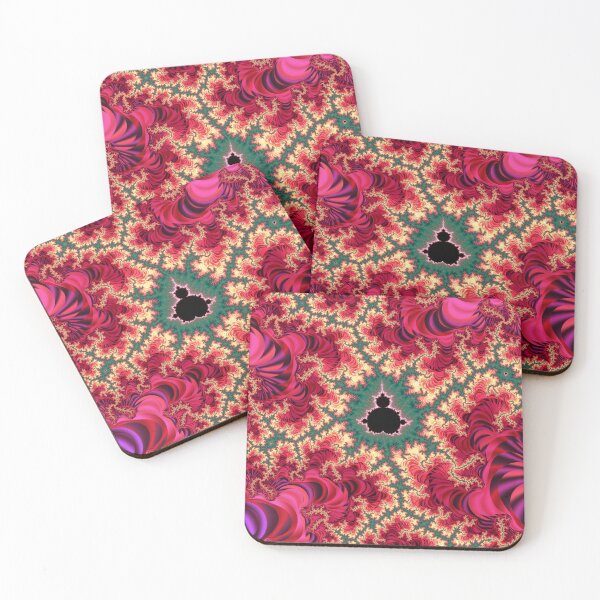 Item preview, Mandelbrot Fractal Zoom Pink Crimson Mathematical Art designed and sold by pinkal.