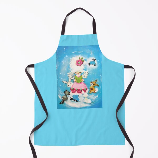Item preview, Retro Blue Christmas Angel designed and sold by collageDP.
