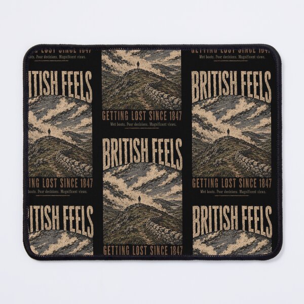 Item preview, British Feels, Getting Lost Since 1847 - Worn Vintage Hiking Graphic designed and sold by Barcud Designs.