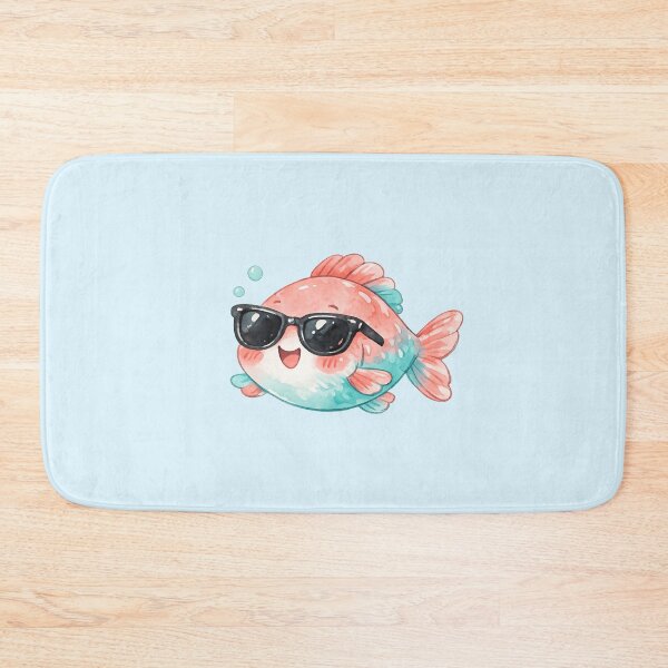 Item preview, Cool Summer Fish – Cute Kawaii Ocean Character designed and sold by DariaCraft.