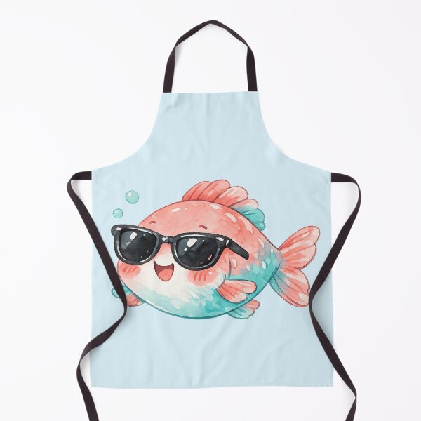 Item preview, Cool Summer Fish – Cute Kawaii Ocean Character designed and sold by DariaCraft.