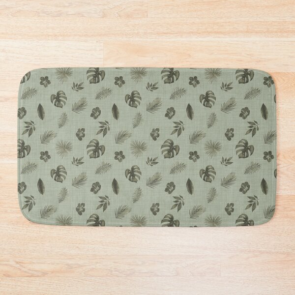 Item preview, Muted Sage and Moss Green Micro Botanical Ditsy Foliage Pattern  designed and sold by chrisdembinski.