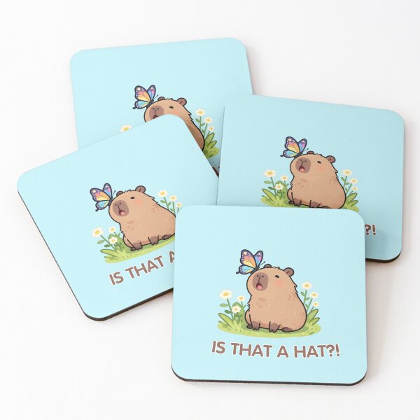 Item preview, Is That a Hat?! Funny Capybara Design designed and sold by BCapybara.