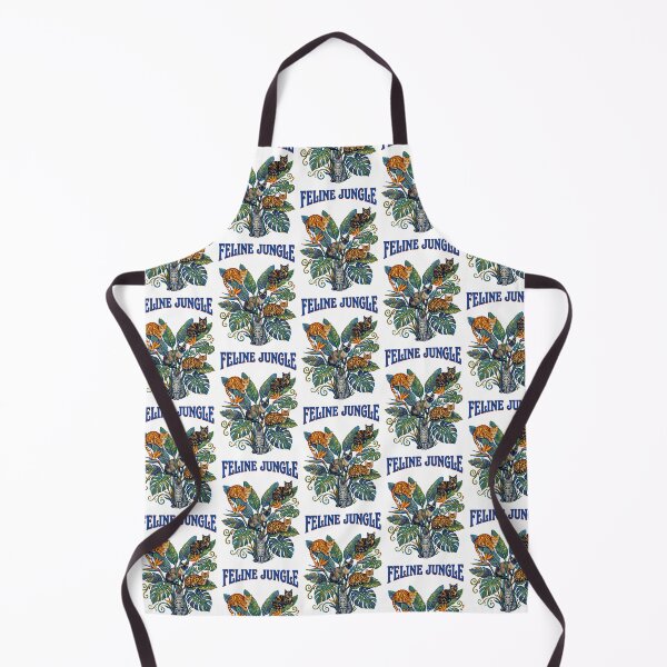 Item preview, Feline Jungle Cats Botanical Pattern designed and sold by TeeARTHY.