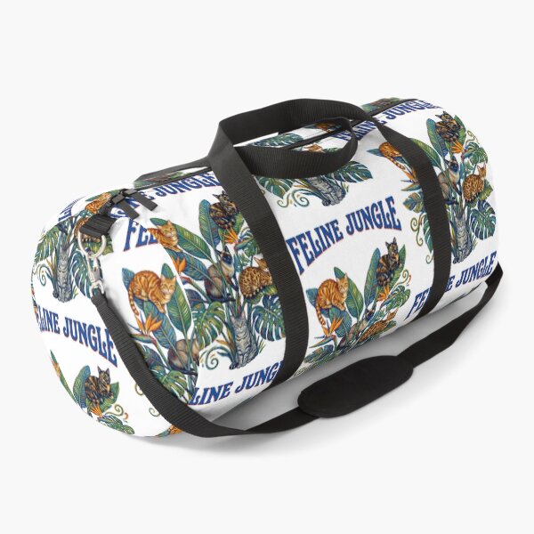 Item preview, Feline Jungle Cats Botanical Pattern designed and sold by TeeARTHY.