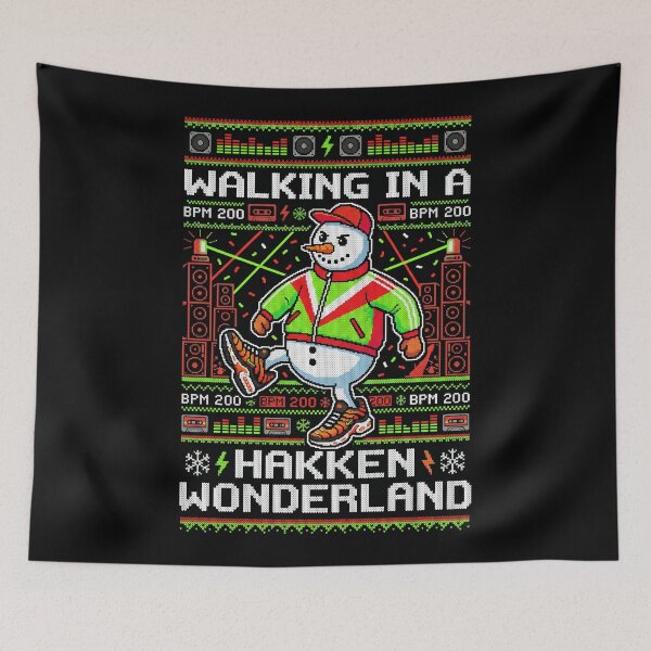 Item preview, Walking In A Hakken Wonderland Gabber Christmas designed and sold by SPAZE-Typo.