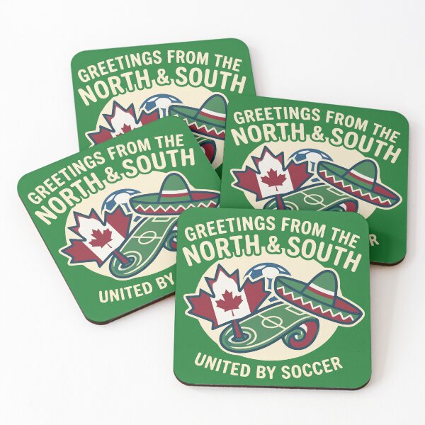 Item preview, United By Soccer Greetings From North And South designed and sold by Amir Faysal.