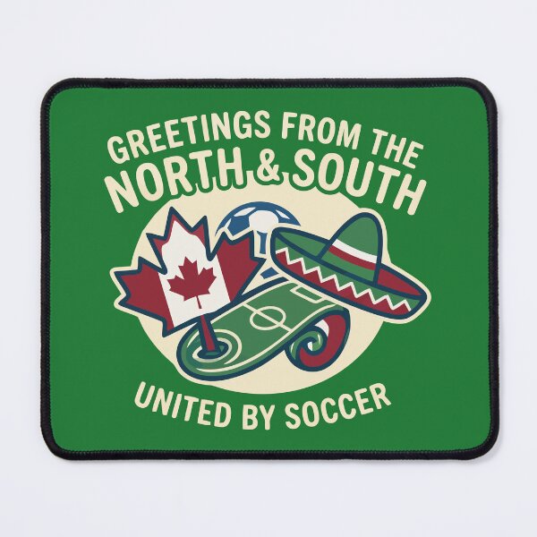 Item preview, United By Soccer Greetings From North And South designed and sold by Amir Faysal.