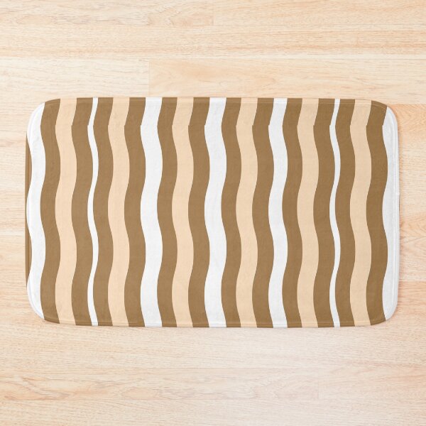 Item preview, Vertical Abstract Wavy Lines - Cream and Brown designed and sold by SMillustrations.