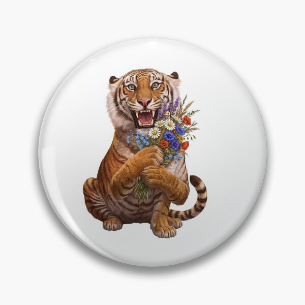 Item preview, Majestic Happy Tiger Bouquet designed and sold by TeeARTHY.