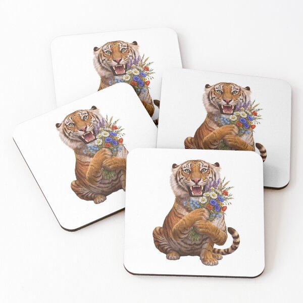 Item preview, Majestic Happy Tiger Bouquet designed and sold by TeeARTHY.