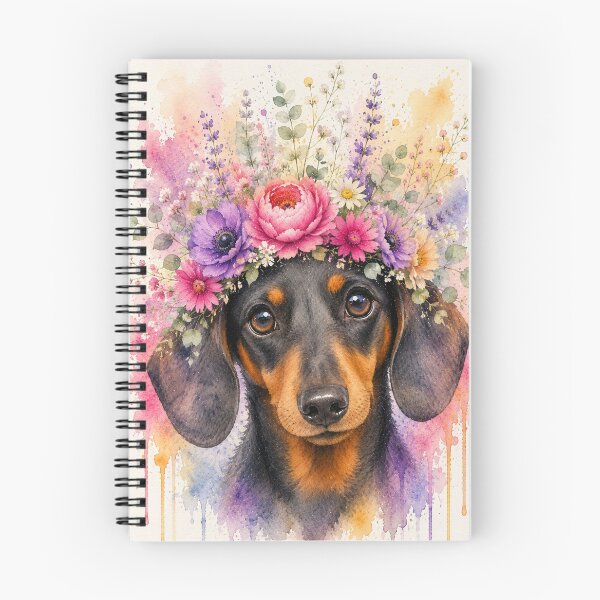 Item preview, Floral Dachshund designed and sold by Weird & wonderful .