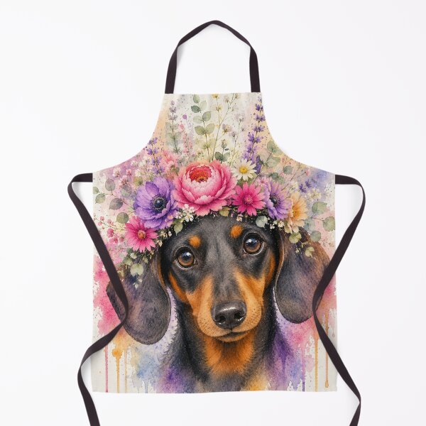 Item preview, Floral Dachshund designed and sold by Weird & wonderful .