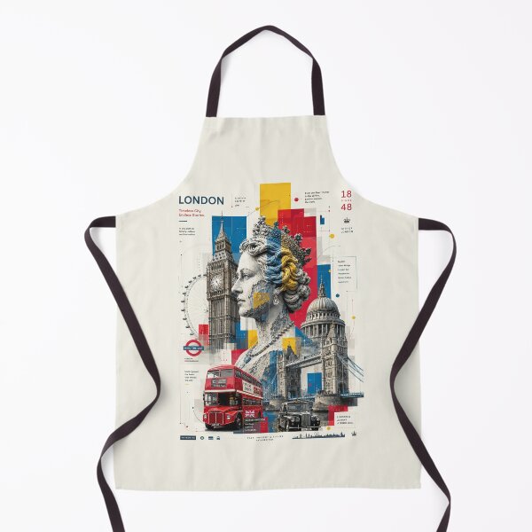 Item preview, London Urban Collage Modern Travel Poster designed and sold by AtuqStudio.