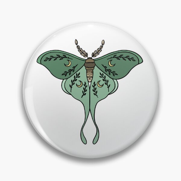 Item preview, Mint Moon Moth designed and sold by Cursed By Moonlight.