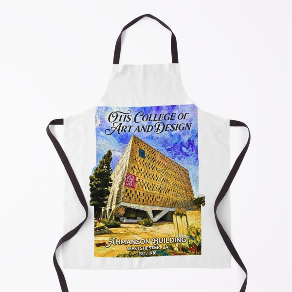 Item preview, Otis College Ahmanson Building Textured Oil Impression Painting designed and sold by EvergreenPark - Tee Studio.