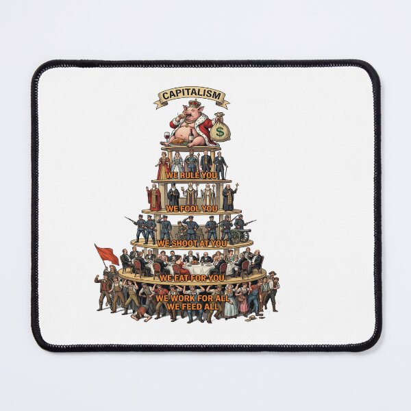 Item preview, Pyramid of Capitalist System Satirical Vintage designed and sold by TeeARTHY.