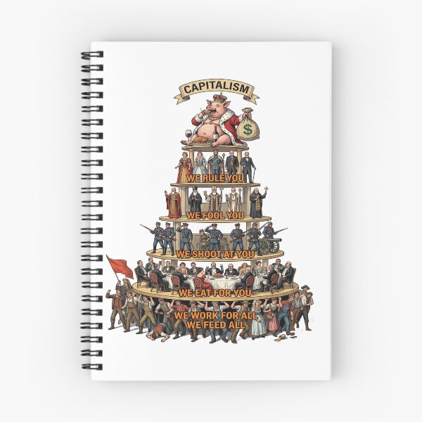 Item preview,  Pyramid of Capitalist System Satirical Vintage designed and sold by TeeARTHY.