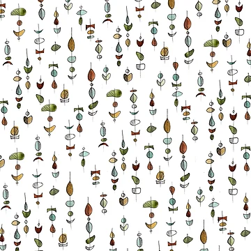 Artwork thumbnail, Mid Mod Retro Pattern by A Different Place and Time