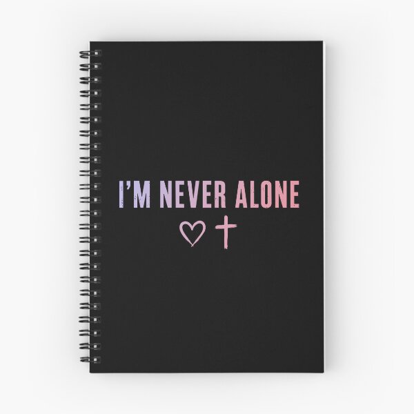 Item preview, Pastel I'm Never Alone Christian Faith Heart & Cross Design designed and sold by pixiedustpaint.