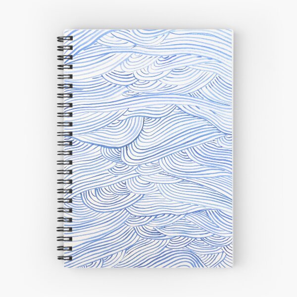 Item preview, Watercolor pattern of ocean waves designed and sold by ElizabethCoelho.