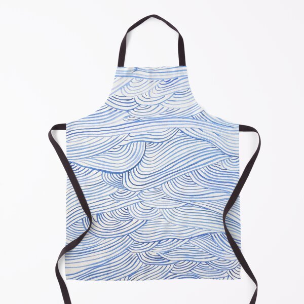 Item preview, Watercolor pattern of ocean waves designed and sold by ElizabethCoelho.