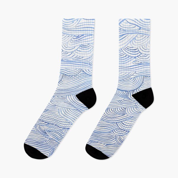 Item preview, Watercolor pattern of ocean waves designed and sold by ElizabethCoelho.