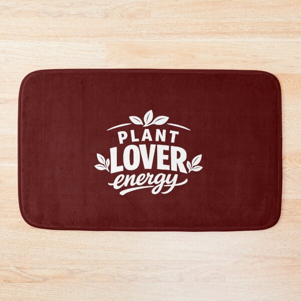 Item preview, Plant Lover Energy – White Text Botanical Design designed and sold by DesignHouse07.