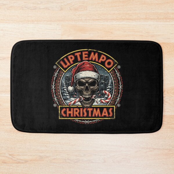 Item preview, Uptempo Hardcore Christmas Gabber Santa Skull designed and sold by SPAZE-Typo.